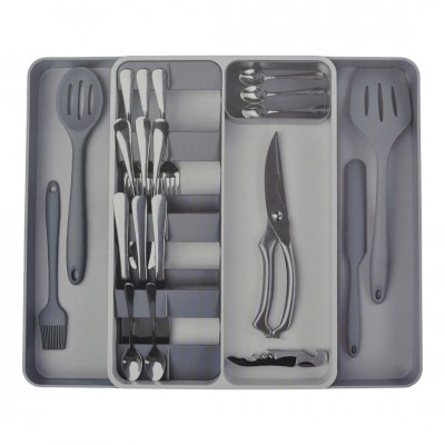 Πλαστική Θήκη για Μαχαιροπίρουνα Συρταριού Επεκτεινόμενη 46,5x39,5x5,5εκ. ANKOR 847198