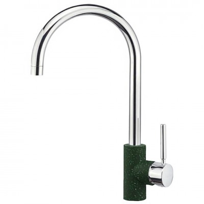 Μπαταρία Κουζίνας Sanitec Doppio σε Χρώμα Classic Granite Green 00-02-00252-19