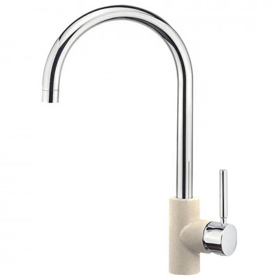 Μπαταρία Κουζίνας Sanitec Doppio σε Χρώμα Ultra Granite Ocra 00-02-00252-31