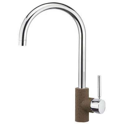 Μπαταρία Κουζίνας Sanitec Doppio σε Χρώμα Classic Granite Rust 00-02-00252-41