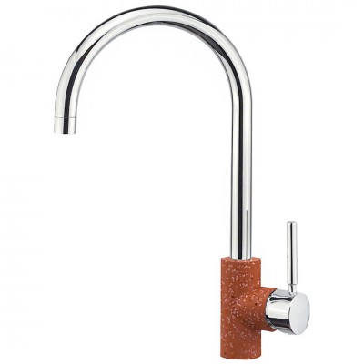 Μπαταρία Κουζίνας Sanitec Doppio σε Χρώμα Classic Granite Terracotta 00-02-00252-20