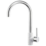 Μπαταρία Κουζίνας Sanitec Doppio σε Χρώμα Classic Granite White 00-02-00252-01