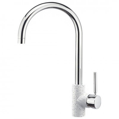 Μπαταρία Κουζίνας Sanitec Doppio σε Χρώμα Classic Granite White 00-02-00252-01