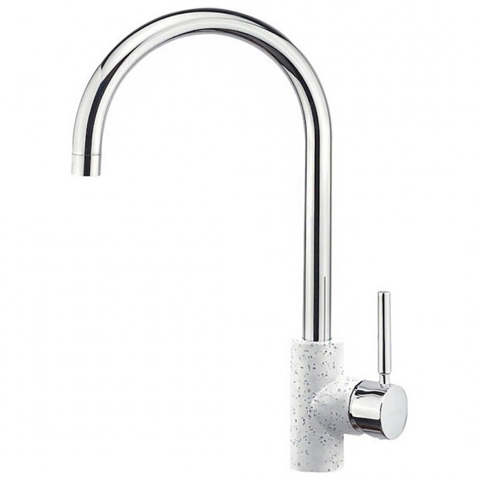 Μπαταρία Κουζίνας Sanitec Doppio σε Χρώμα Classic Granite White 00-02-00252-01