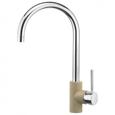 Μπαταρία Κουζίνας Sanitec Doppio σε Χρώμα Classic Metallic Cream 00-02-00252-15