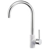 Μπαταρία Κουζίνας Sanitec Doppio σε Χρώμα Classic Metallic Ice 00-02-00252-14