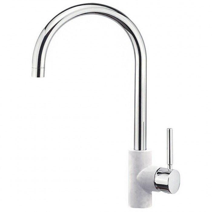 Μπαταρία Κουζίνας Sanitec Doppio σε Χρώμα Classic Metallic Ice 00-02-00252-14