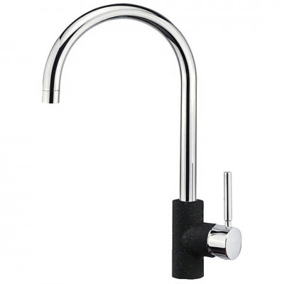 Μπαταρία Κουζίνας Sanitec Doppio σε Χρώμα Ultra Granite Nero 00-02-00252-37