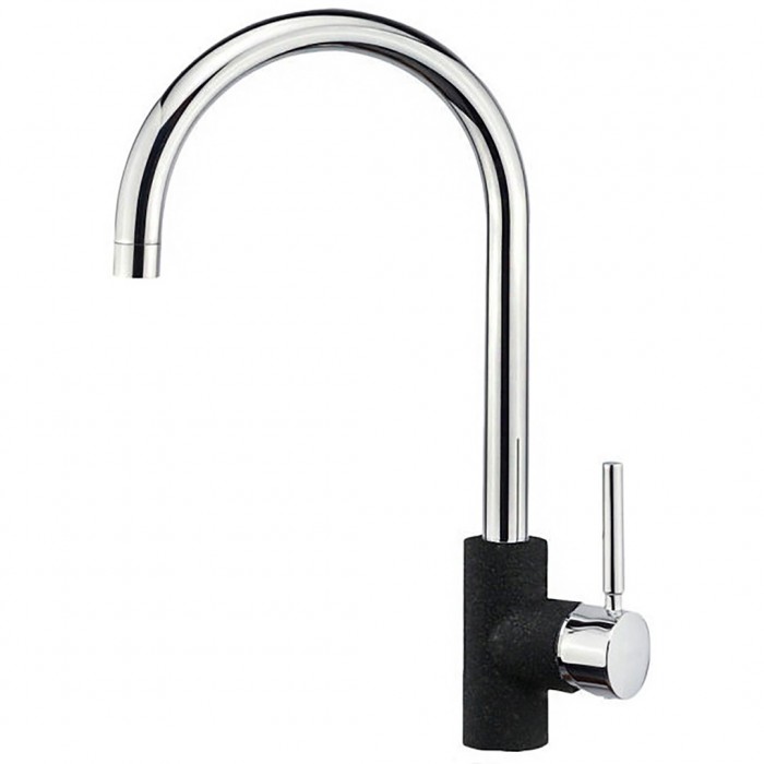 Μπαταρία Κουζίνας Sanitec Doppio σε Χρώμα Ultra Granite Nero 00-02-00252-37