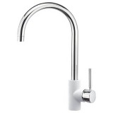 Μπαταρία Κουζίνας Sanitec Doppio σε Χρώμα Classic White 00-02-00252-00