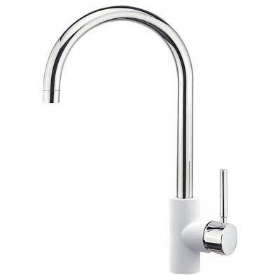 Μπαταρία Κουζίνας Sanitec Doppio σε Χρώμα Classic White 00-02-00252-00