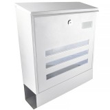 Γραμματοκιβώτιο με Θήκη Εφημερίδων Γκρί Μεταλλικό 345x415x117mm FF Group 40267