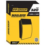 Γραμματοκιβώτιο Ανοξείδωτο Ασημί 300x450x100mm FF Group 41597