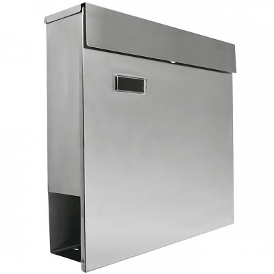 Γραμματοκιβώτιο με Θήκη Εφημερίδων Ανοξείδωτο 370x372x100mm FF Group 41598