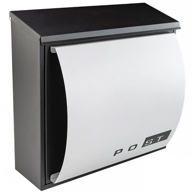 Γραμματοκιβώτιο Μαύρο - Ασημί 330x345x165mm FF Group 41600