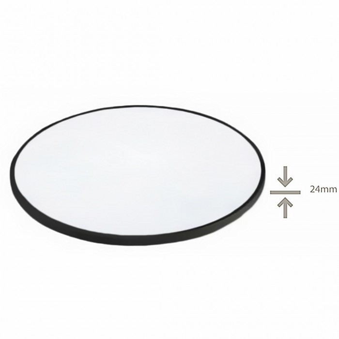 Φωτιστικό Led Οροφής Κυκλικό Μαύρο 24W 3CCT με Επιλογή Χρώματος 2700k, 4000k, 6500k 2880Lumens 120⁰ FOS_ME 24mm 05-00454-2