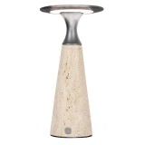 Επιτραπέζιο Πορτατίφ Led Επαναφορτιζόμενο 2.2W 3000K Warm White 200LM Dimmable PIETRA ΠΟΡΟΛΙΘΟΣ Ø120x276mm FosMe 17-00949-30