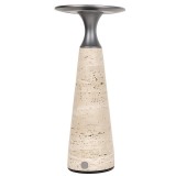 Επιτραπέζιο Πορτατίφ Led Επαναφορτιζόμενο 2.2W 3000K Warm White 200LM Dimmable PIETRA ΠΟΡΟΛΙΘΟΣ Ø120x276mm FosMe 17-00949-30