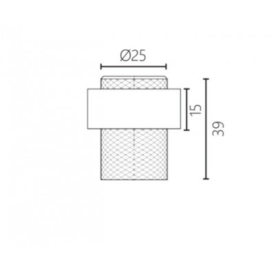 Στοπ Πόρτας Δαπέδου Ματ Νίκελ Φ2,5×3,9cm ILAVIO 5010