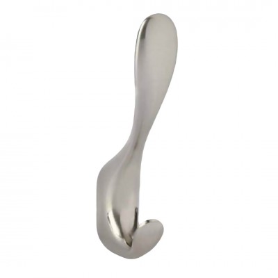 Κρεμάστρα Μονή Μεταλλική Νίκελ Ματ 11.5cm 4235 Import Hellas 0036-1020