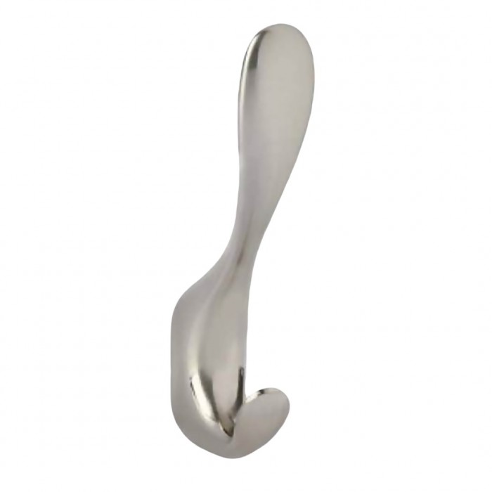 Κρεμάστρα Μονή Μεταλλική Νίκελ Ματ 11.5cm 4235 Import Hellas 0036-1020