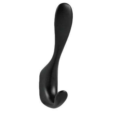 Κρεμάστρα Μονή Μεταλλική Μαύρη 11.5cm 4235 Import Hellas 0036-1023