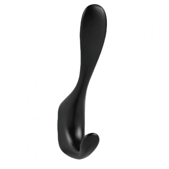 Κρεμάστρα Μονή Μεταλλική Μαύρη 11.5cm 4235 Import Hellas 0036-1023