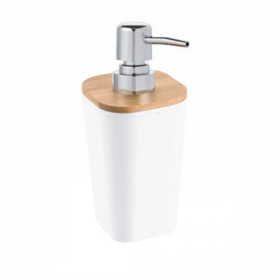 Επικαθήμενο Ντισπένσερ ΠΑΡΟΣ Πλαστικό/Μπαμπού Λευκό/Φυσικό Import Hellas 0037-2706