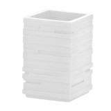 Ποτηροθήκη Επιδαπέδια Resin Λευκή ΣΥΡΟΣ Import Hellas 0037-2723