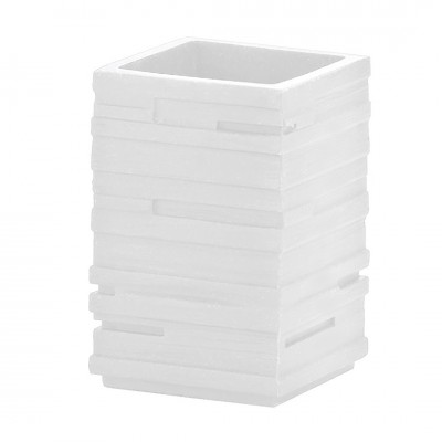 Ποτηροθήκη Επιδαπέδια Resin Λευκή ΣΥΡΟΣ Import Hellas 0037-2723