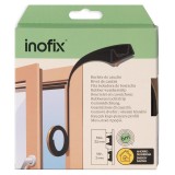 Αεροστόπ / Αεροφράκτης Τύπου K Αφρώδες με Βούρτσα σε Μαύρο Χρώμα 6mx0.35cm Inofix 2115-3