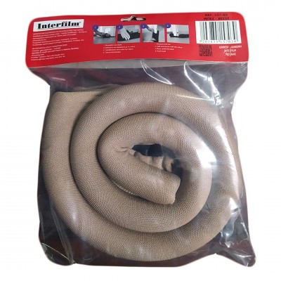 Αεροστόπ / Αεροφράκτης πόρτας Περαστός Διπλός Μπέζ Φ30 x 100cm Interfilm 157-03