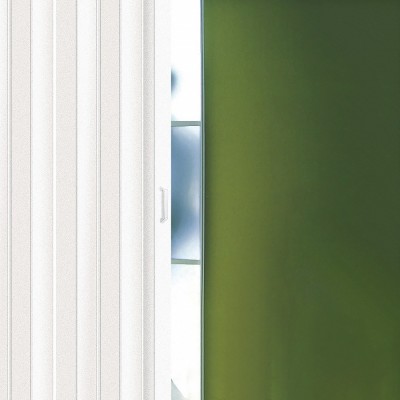 Μονόφυλλη Πτυσσόμενη Πόρτα Inox Kiss PVC  Τυποποιημένης Διάστασης 91x220cm Χρώμα Λευκό DO200