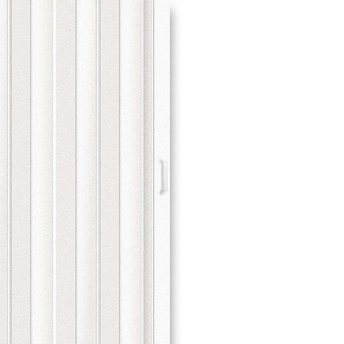 Μονόφυλλη Πτυσσόμενη Πόρτα Inox Kiss PVC  Τυποποιημένης Διάστασης 91x220cm Χρώμα Λευκό DO200