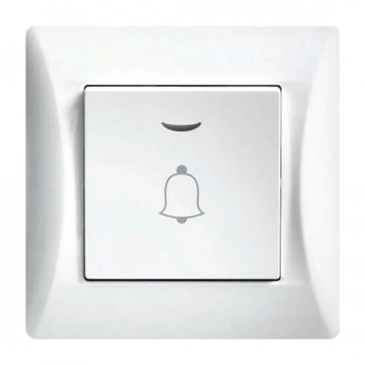 Μπουτόν Κωδώνου Με Λυχνία Led 10-36v Άσπρο Lineme 50-00108-1