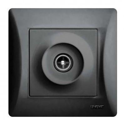 Πρίζα TV Tερματική Μαύρη LINEME H Series 50-00116-2