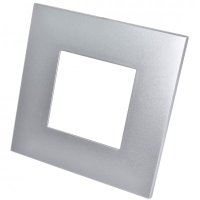 Πλαίσιο 2 Θέσεων 2Μ Ασημί για Τοποθέτηση σε Συνδυασμό INO-Series LINEME 50-00421-10