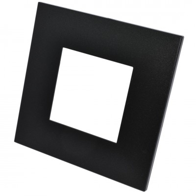 Πλαίσιο 2 Θέσεων 2Μ Μαύρο για Τοποθέτηση σε Συνδυασμό INO-Series LINEME 50-00421-2