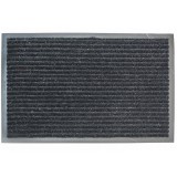 Πατάκι Ποδόμακτρο Εισόδου Μοκέτα Μαύρη με Καουτσούκ Πλάτη 40x60εκ. ChiosHellas 298