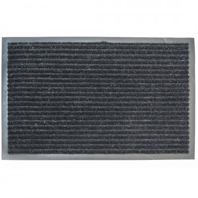 Πατάκι Ποδόμακτρο Εισόδου Μοκέτα Μαύρη με Καουτσούκ Πλάτη 40x60εκ. ChiosHellas 298