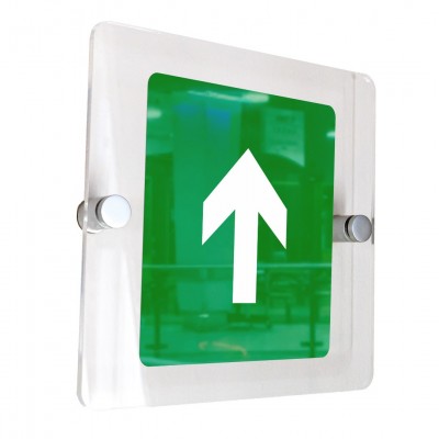 Σήμανση 15x15cm ''Κατεύθυνση Πάνω'' σε Πράσινο-Άσπρο και Πάχος 5mm απο Aκρυλικό plexiglass 961766