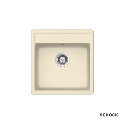 Νεροχύτης Γρανιτένιος Ένθετος Manhattan Cristalite 49x51 με 1 Γούρνα Για Ερμάριο 45 cm Schock 30050-1321 Vanilla