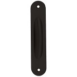 Χούφτα Πόρτας 215 Μαύρο ματ Χωρίς Οπή 16.5cm Χ 3.5cm Import hellas