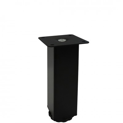 Πόδι Επίπλου τετραγωνο μεταλλικο Ν55 Μαύρο  Ύψους 5cm