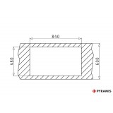 Νεροχύτης Pyramis Pyragranite Athlos (86x50) 2B Carbon Ένθετος 070071311