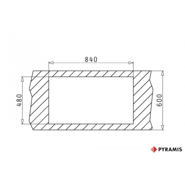 Νεροχύτης Pyramis Pyragranite Athlos (86x50) 2B Carbon Ένθετος 070071311