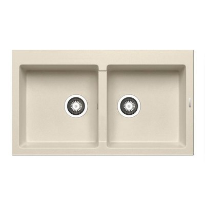 Νεροχύτης Pyramis Pyragranite Athlos (86x50) 2B Ivory Ένθετος 070110711