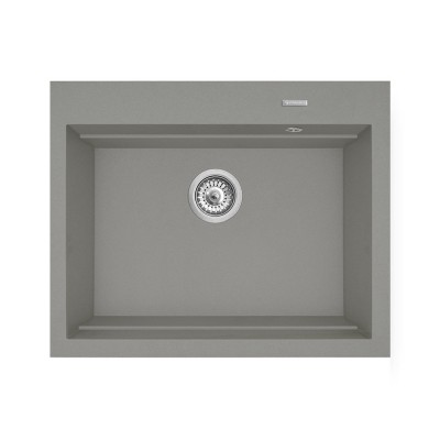 Νεροχύτης Pyramis Pyragranite Siros (67x51,5) 1B Industrial Grey Ένθετος & Υποκαθήμενος 070201501