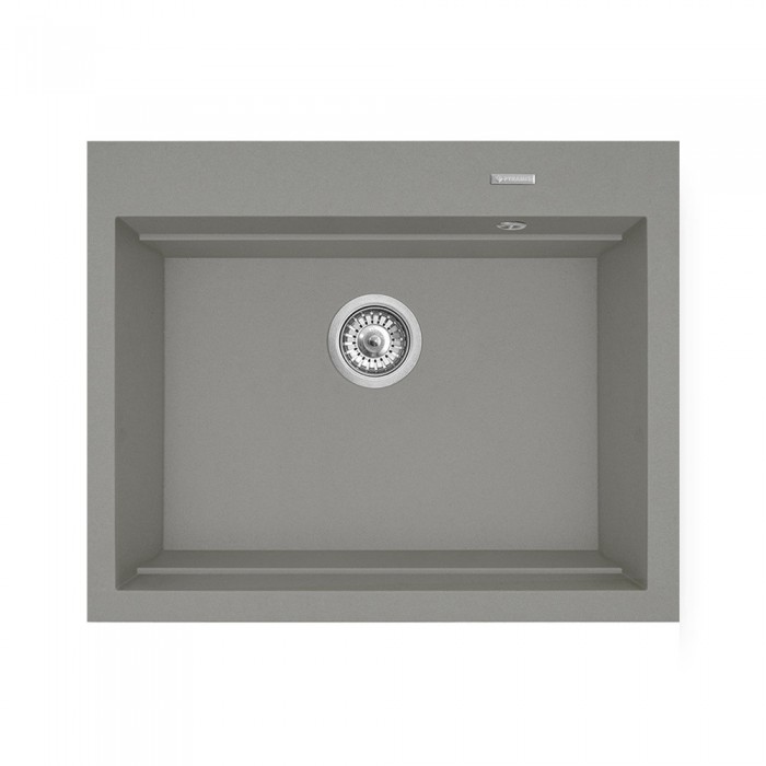 Νεροχύτης Pyramis Pyragranite Siros (67x51,5) 1B Industrial Grey Ένθετος & Υποκαθήμενος 070201501