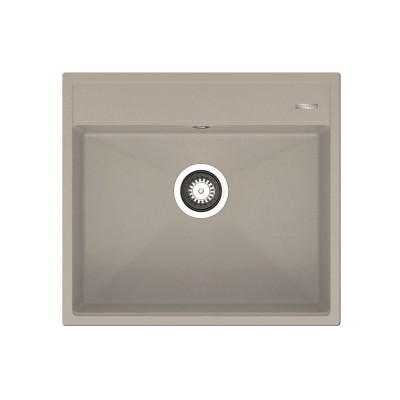 Νεροχύτης Pyramis Pyragranite Ithaka (56x51) 1B Dark Beige Ένθετος 070247511